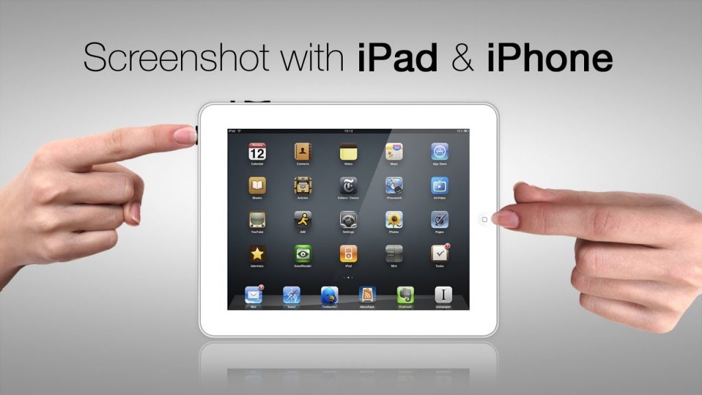 How to take screenshot in iPad