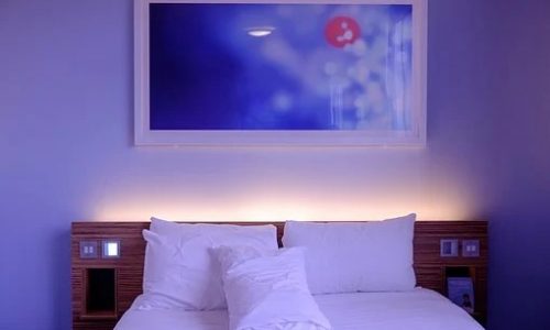 Amazing Purple Two Colour Combination for Bedroom Walls
